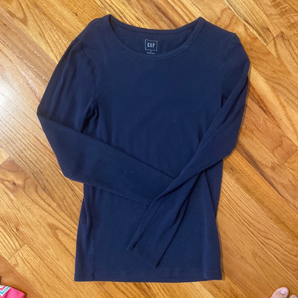 Navy Blue Long Sleeve Tshirt